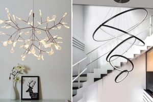Lámparas de Araña para una sala de estar moderna